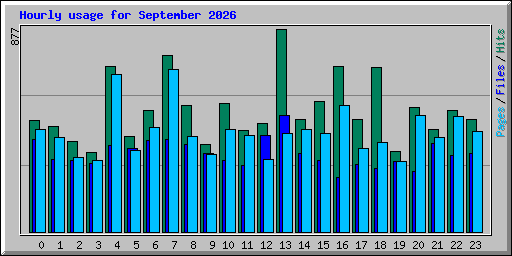 Hourly usage for September 2026